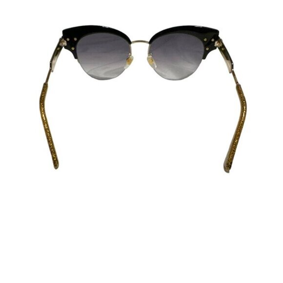 GUCCI Black Cat-Eye Web Accent Sunglasses GG0283S